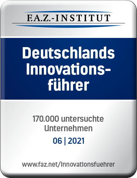 FAZ Siegel Deutschlands Innovationsführer 2021 FAK_FAZ-Siegel_Deutschlands-Innovationsfuehrer_06-2021